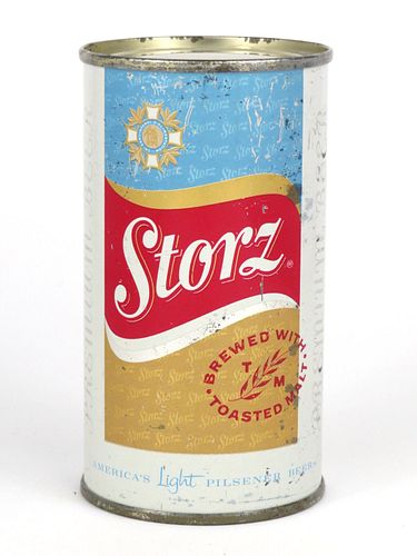 1960 Storz Beer 12oz Flat Top Can 137-25v