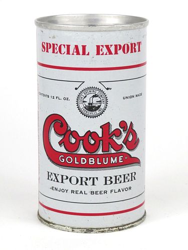 1965 Cook's Goldblume Export Beer 12oz Tab Top Can T56-37