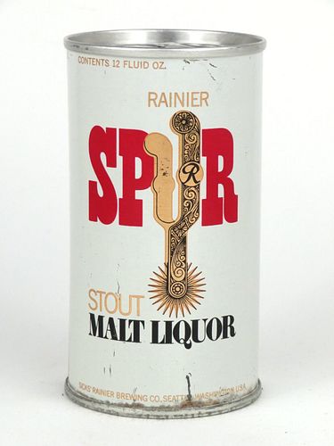1965 Spur Stout Malt Liquor 12oz Tab Top Can T125-28