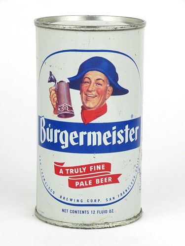 1951 Burgermeister Beer 12oz Flat Top Can 46-36