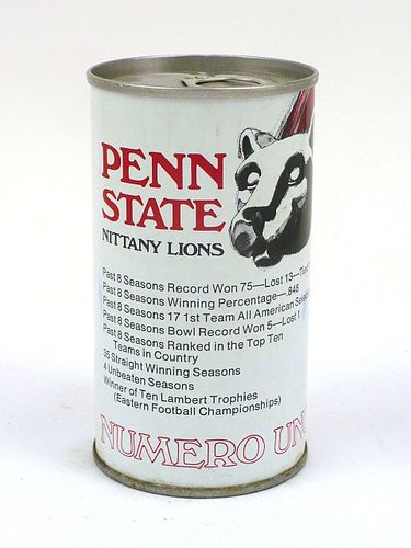 1973 Iron City Beer Penn State Nittany Lions 12oz Tab Top Can T79-22