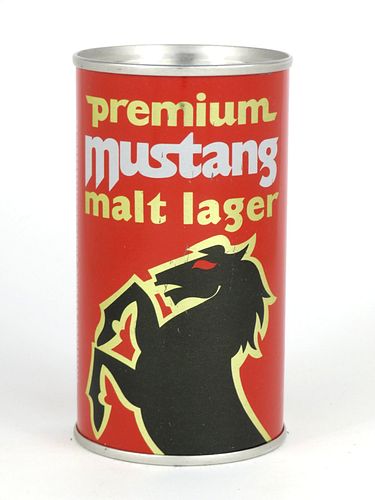 1972 Mustang Malt Lager Beer 12oz Flat Top Can 101-05