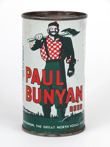 1953 Paul Bunyan Beer 12oz Flat Top Can 112-26