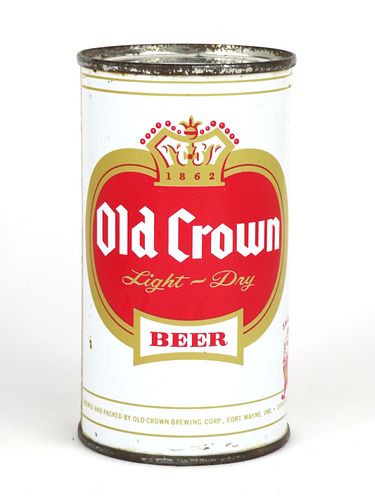 1961 Old Crown Beer 12oz Flat Top Can 105-22
