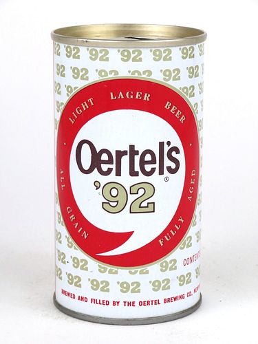 1976 Oertel's '92 Beer 12oz Tab Top Can T99-10V1