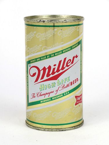 1962 Miller High Life Beer 12oz Flat Top Can 100-02