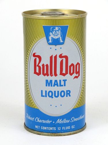 1968 Bull Dog Malt Liquor 12oz Tab Top Can T50-07
