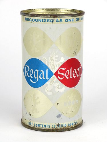 1962 Regal Select Beer 12oz Flat Top Can 121-18