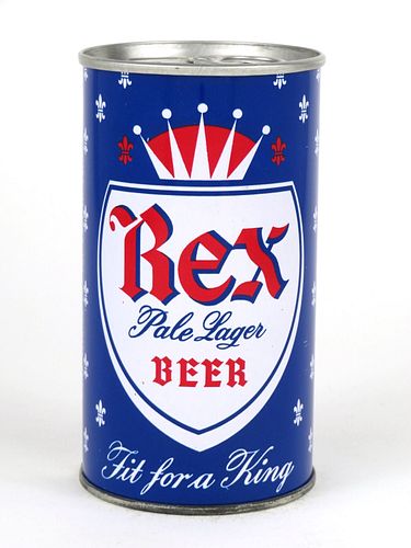 1967 Rex Pale Lager Beer 12oz Tab Top Can T114-37V1