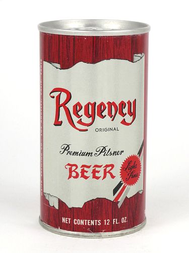 1965 Regency Beer 12oz Tab Top Can T114-18v