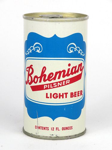 1968 Bohemian Pilsner Light Beer 12oz Tab Top Can T44-29