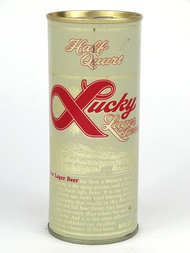 1970 Lucky Lager Beer 16oz  One Pint Tab Top Can T155-25