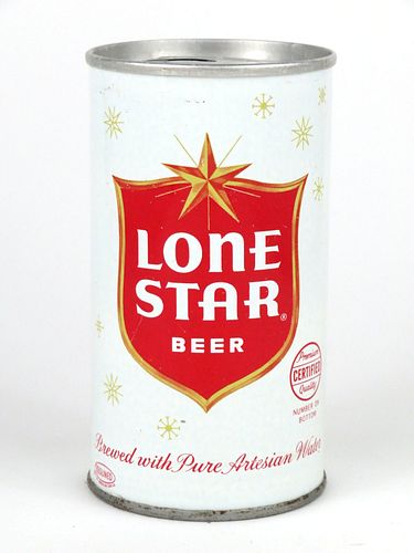 1966 Lone Star Beer 12oz Tab Top Can T88-23v