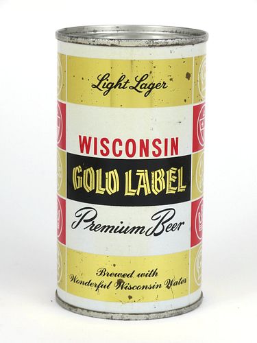 1967 Wisconsin Gold Label Beer 12oz Flat Top Can 146-20