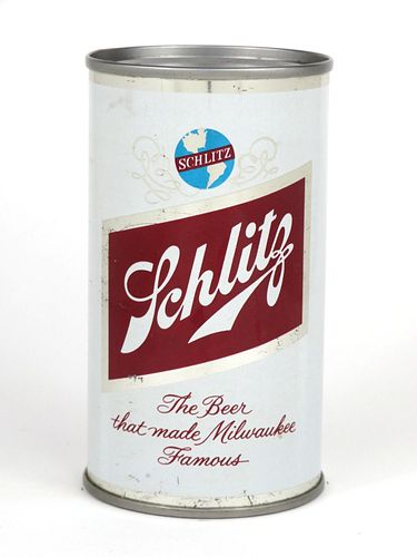 1962 Schlitz Beer (Milwaukee) 12oz Flat Top Can 129-39