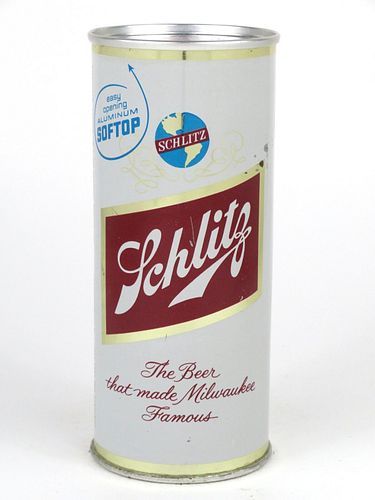 1962 Schlitz Beer (Milwaukee) 16oz  One Pint Flat Top Can 235-30