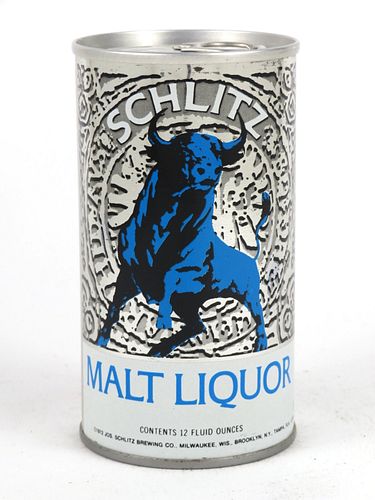 1972 Schlitz Malt Liquor 12oz Tab Top Can T121-25