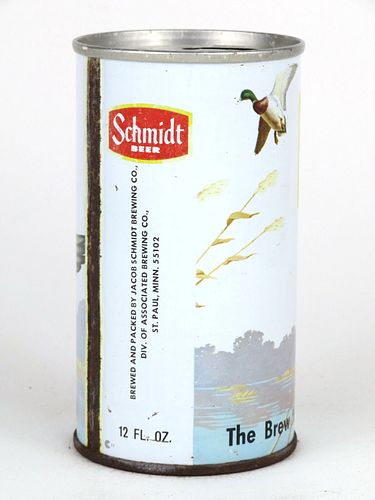 1969 Schmidt Beer Mallards (White Back) 12oz Tab Top Can SCH6/14