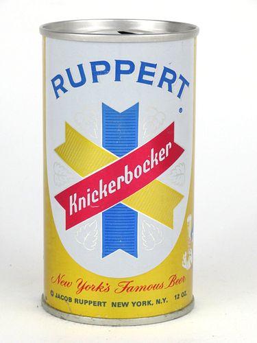 1965 Ruppert Knickerbocker Beer 12oz Tab Top Can T116-36