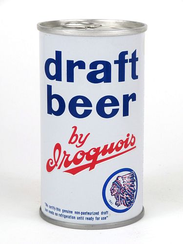1968 Draft Beer by Iroquois 12oz Tab Top Can T82-10