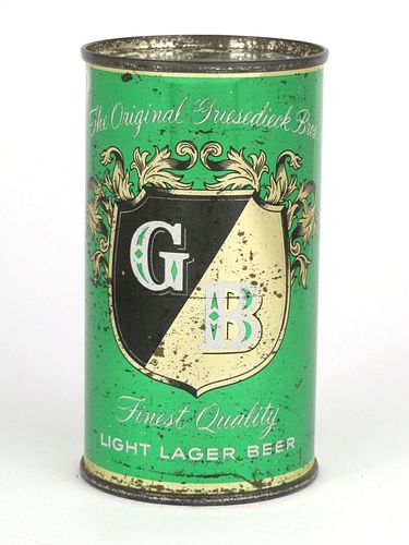 1955 GB Light Lager Beer (Green) 12oz Flat Top Can 77-03