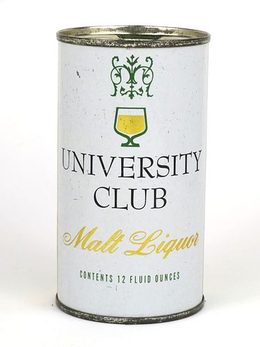 1961 University Club Malt Liquor 12oz Flat Top Can 142-14