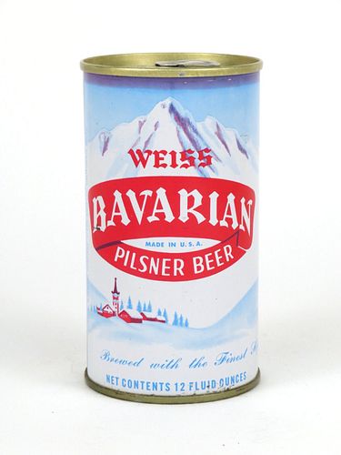 1971 Weiss Bavarian Beer 12oz Tab Top Can T38-23