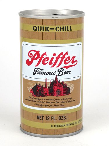 1971 Pfeiffer Famous Beer 12oz Tab Top Can T108-26v