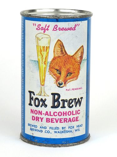 1960 Fox Brew Dry Beverage 12oz Flat Top Can 64-36