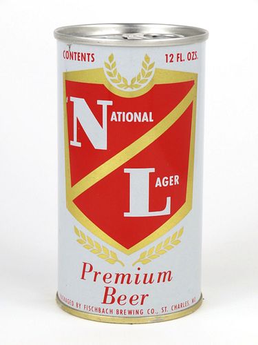1965 National Lager Premium Beer 12oz Tab Top Can T97-21
