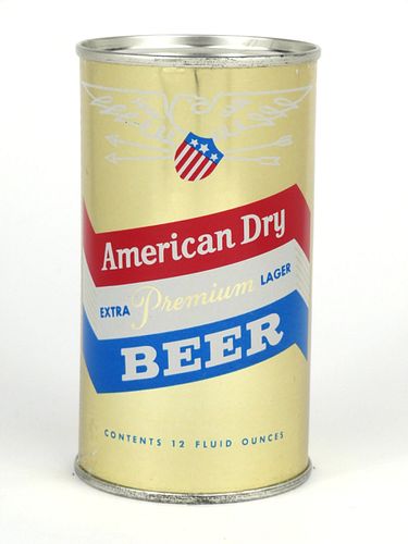 1960 American Dry Beer 12oz Flat Top Can 31-19v