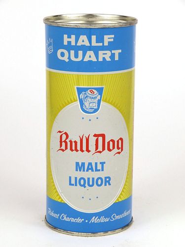 1965 Bull Dog Malt Liquor 16oz  One Pint Flat Top Can No Ref.