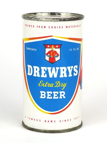 1958 Drewrys Extra Dry Beer 12oz Flat Top Can 57-05.2