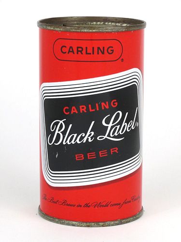 1958 Carling Black Label Beer (Cleveland) 12oz Flat Top Can 38-16.2