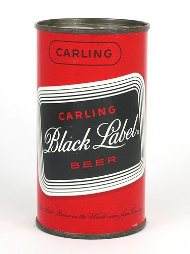 1959 Black Label Beer (Cleveland) 12oz Flat Top Can 38-15