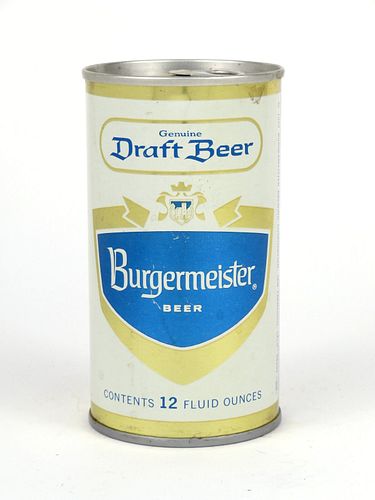 1969 Burgermeister Beer 12oz Tab Top Can T51-30
