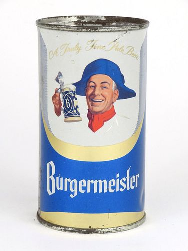 1960 Burgermeister Beer 12oz Flat Top Can 46-39