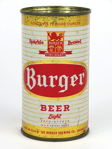 1958 Burger Beer 12oz Flat Top Can 46-20