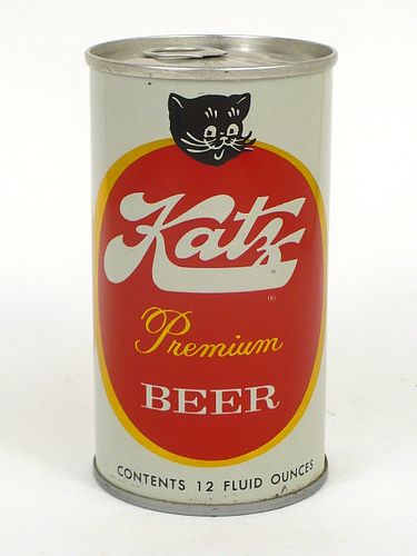 1966 Katz Premium Beer (Fan Tab) 12oz Tab Top Can T84-08F