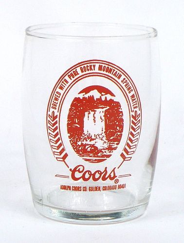 1957 Coors Beer  Barrel Glass