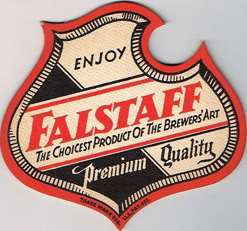 1947 Falstaff Beer 4¼ inch coaster Coaster MO-FALS-17