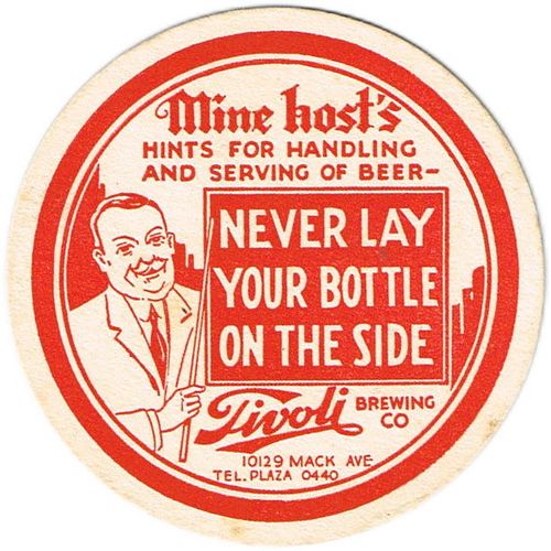 1943 Tivoli Beer  Coaster MI-TIV-2