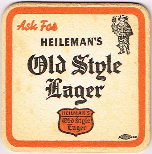 1940 Old Style Lager Beer 3Â¾ inch coaster Coaster LWI-HEI-38