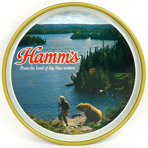 1969 Hamm's Beer 13 inch tray Serving Tray