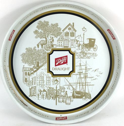 1964 Schlitz Draught Beer 13 inch tray Serving Tray