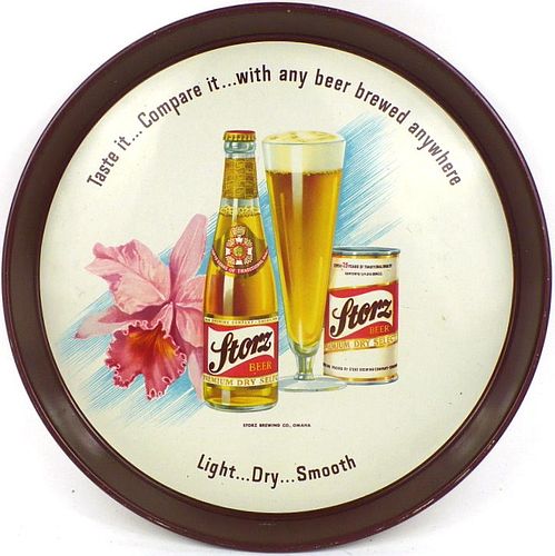 1950 Storz Beer 12 inch tray Serving Tray