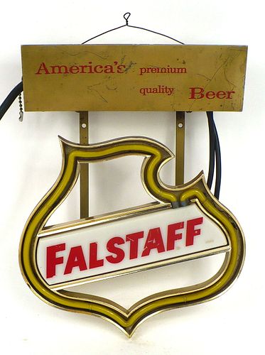 1960 Falstaff Beer Neon  Neon Sign