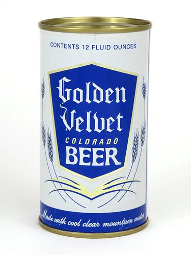 1965 Golden Velvet Colorado Beer  12oz Flat Top Can 73-36