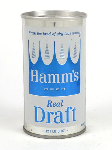 1968 Hamm's Draft Beer  12oz Tab Top Can T73-12