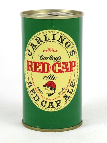 1975 Red Cap Ale  12oz Tab Top Can T112-35
